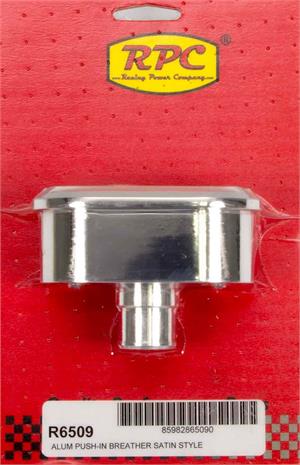 RPC Valve Cover Breather-Polished Satin Finned No PCV Connection RPC Valve Cover Breather-No PCV Connection R6509
